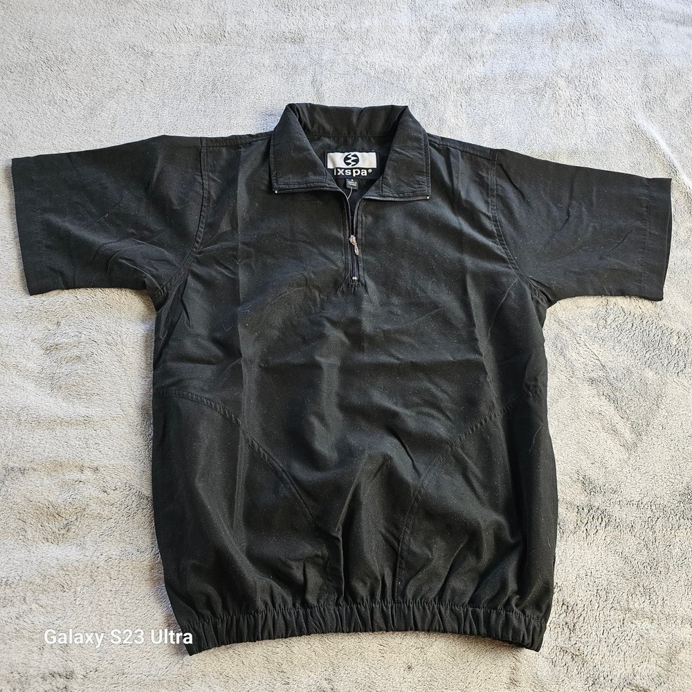 Ixspa, women's  golf shirt, black bilateral pockets, weatherproof and breathable